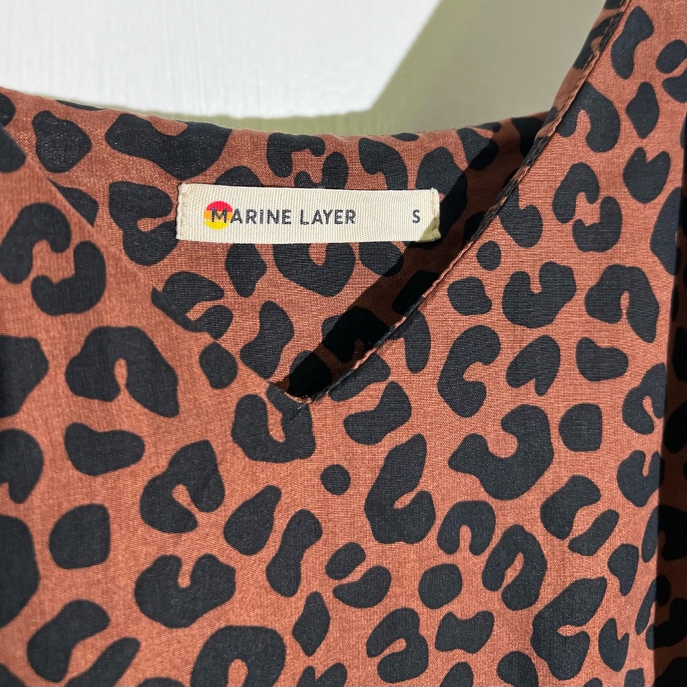 Marine Layer Leopard Print Maxi Dress - Picture 7 of 8